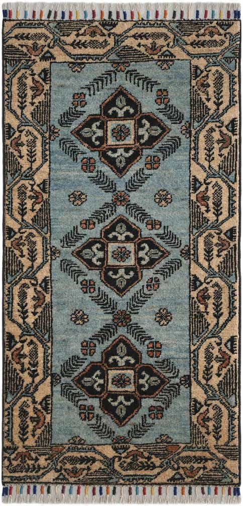 1' 8 x 3' 5 Hand Knotted Ariana Ziegler Rug