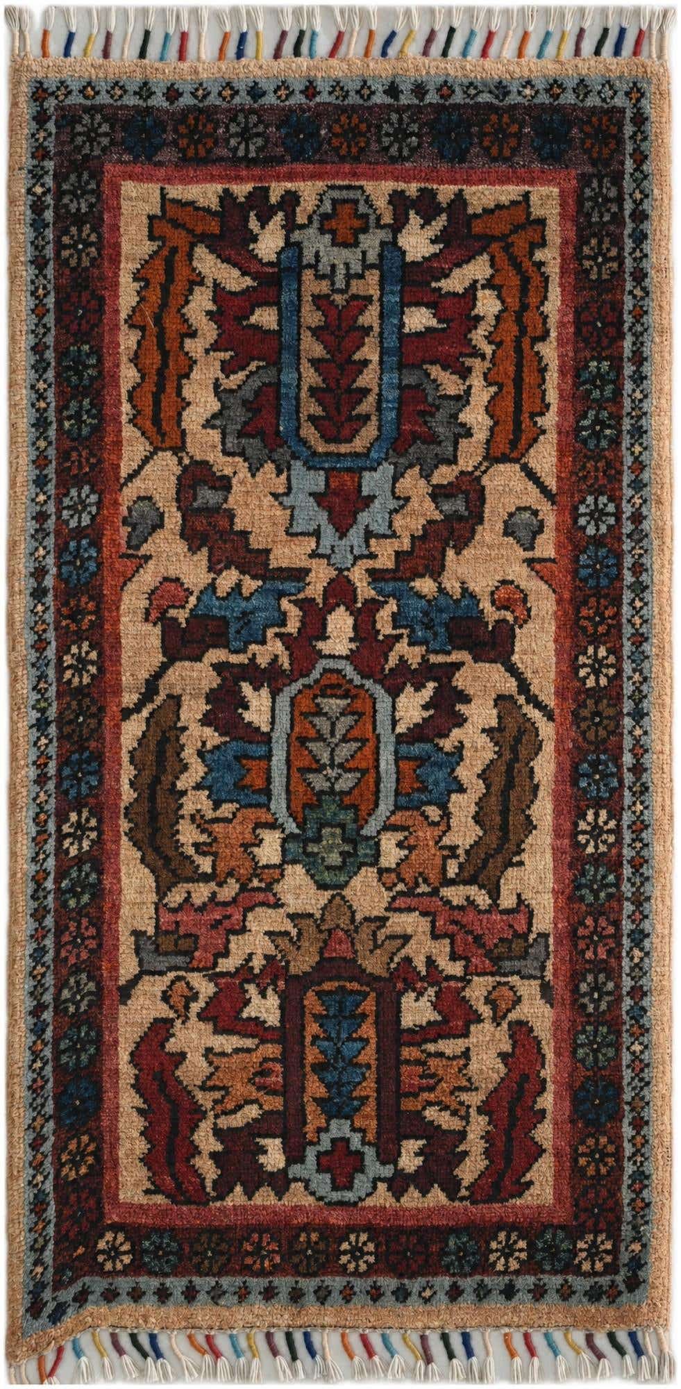 1' 8 x 3' 5 Hand Knotted Ariana Ziegler Rug