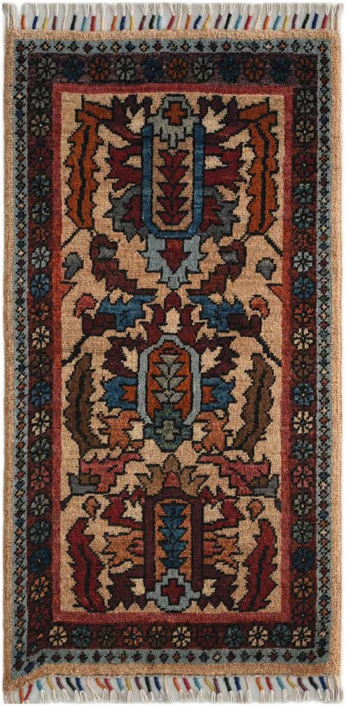 1' 8 x 3' 5 Hand Knotted Ariana Ziegler Rug