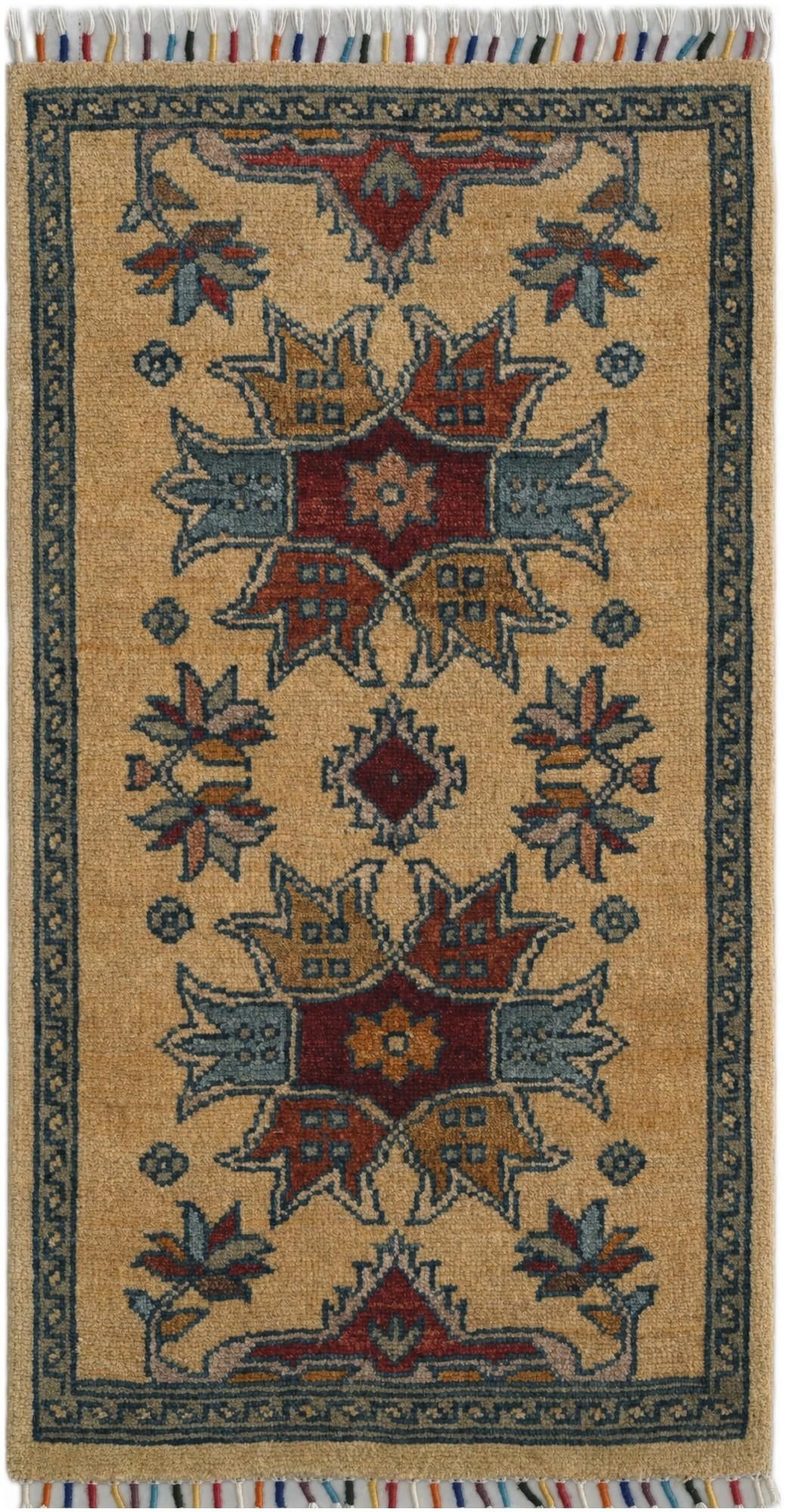 1' 8 x 3' 2 Hand Knotted Ariana Ziegler Rug