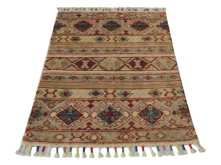 Detail image of 2' x 2' 10 Hand Knotted Ariana Ziegler Rug