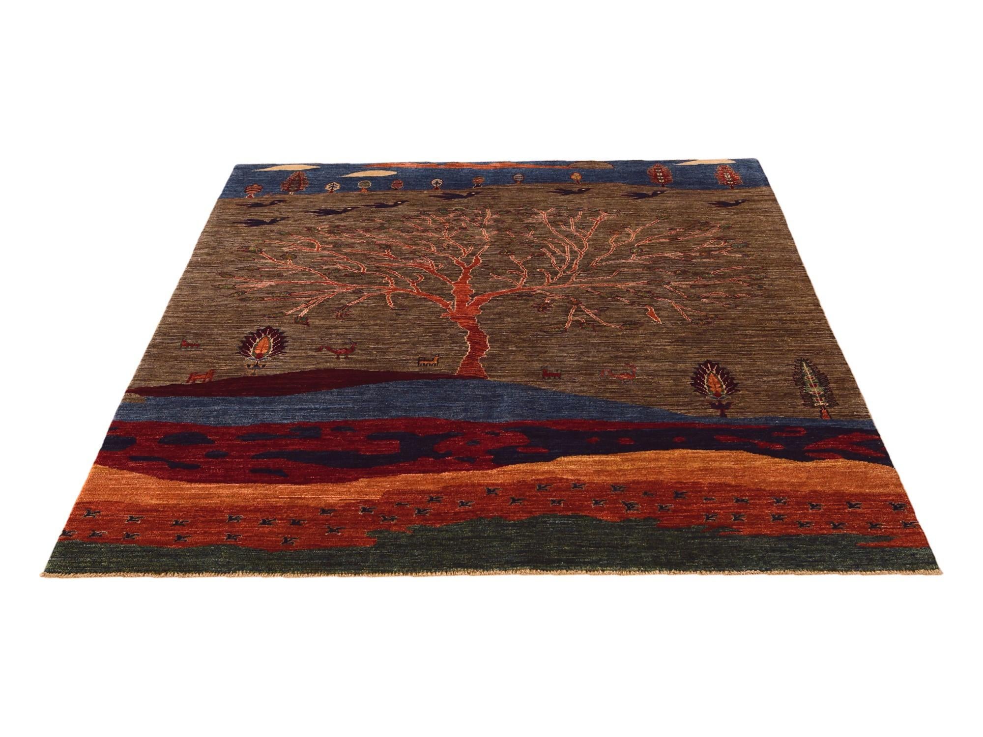 5' 2 x 6' 10 Hand Knotted Ariana Ziegler Rug