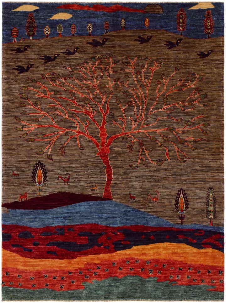 5' 2 x 6' 10 Hand Knotted Ariana Ziegler Rug