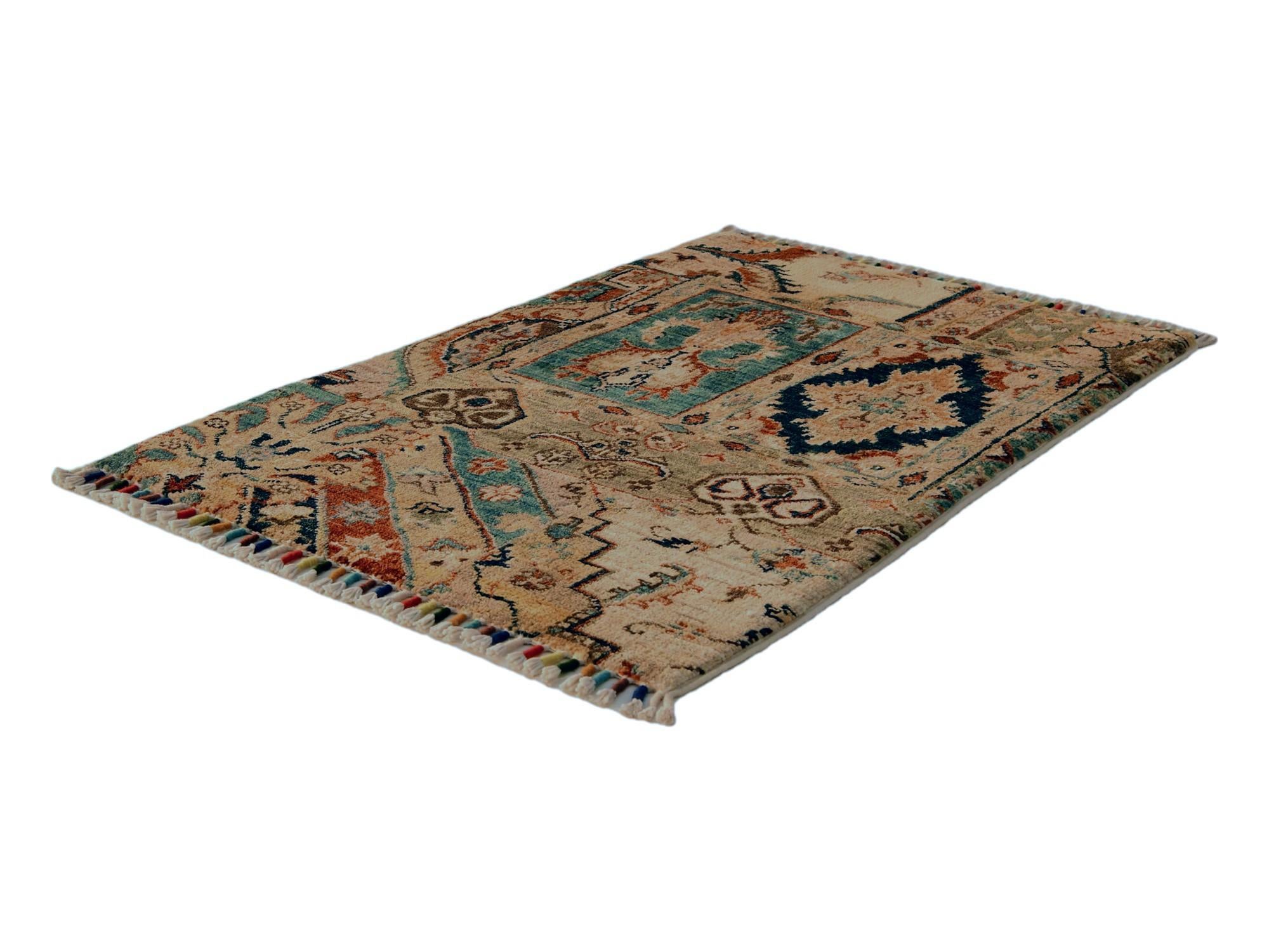 1' 10 x 3' Hand Knotted Ariana Ziegler Rug