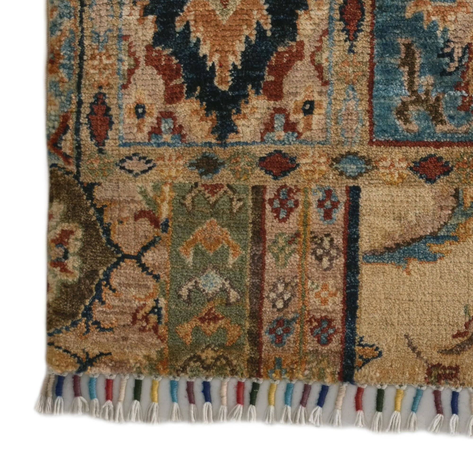 1' 10 x 3' Hand Knotted Ariana Ziegler Rug