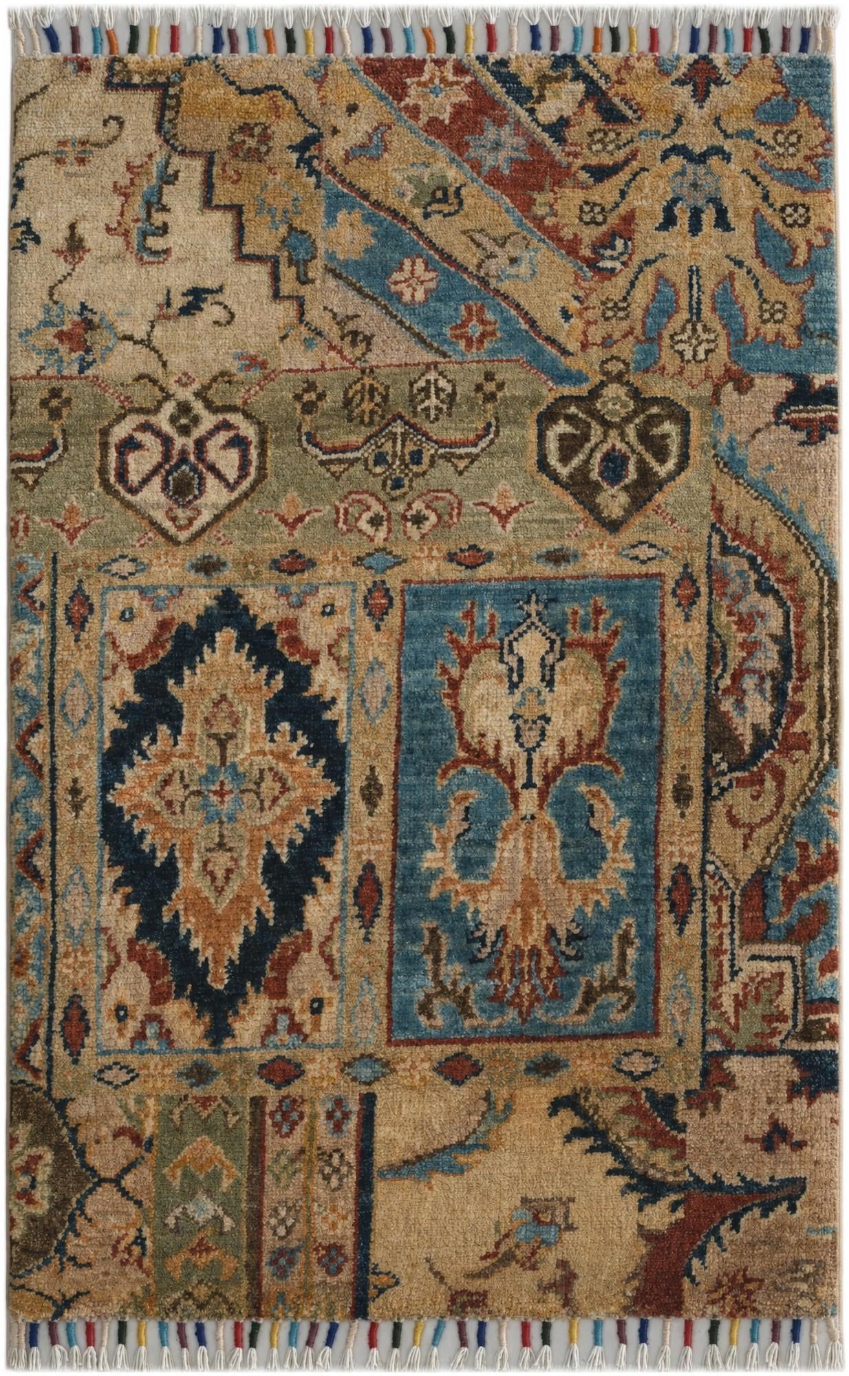 1' 10 x 3' Hand Knotted Ariana Ziegler Rug