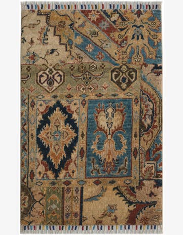 1' 10 x 3' Hand Knotted Ariana Ziegler Rug