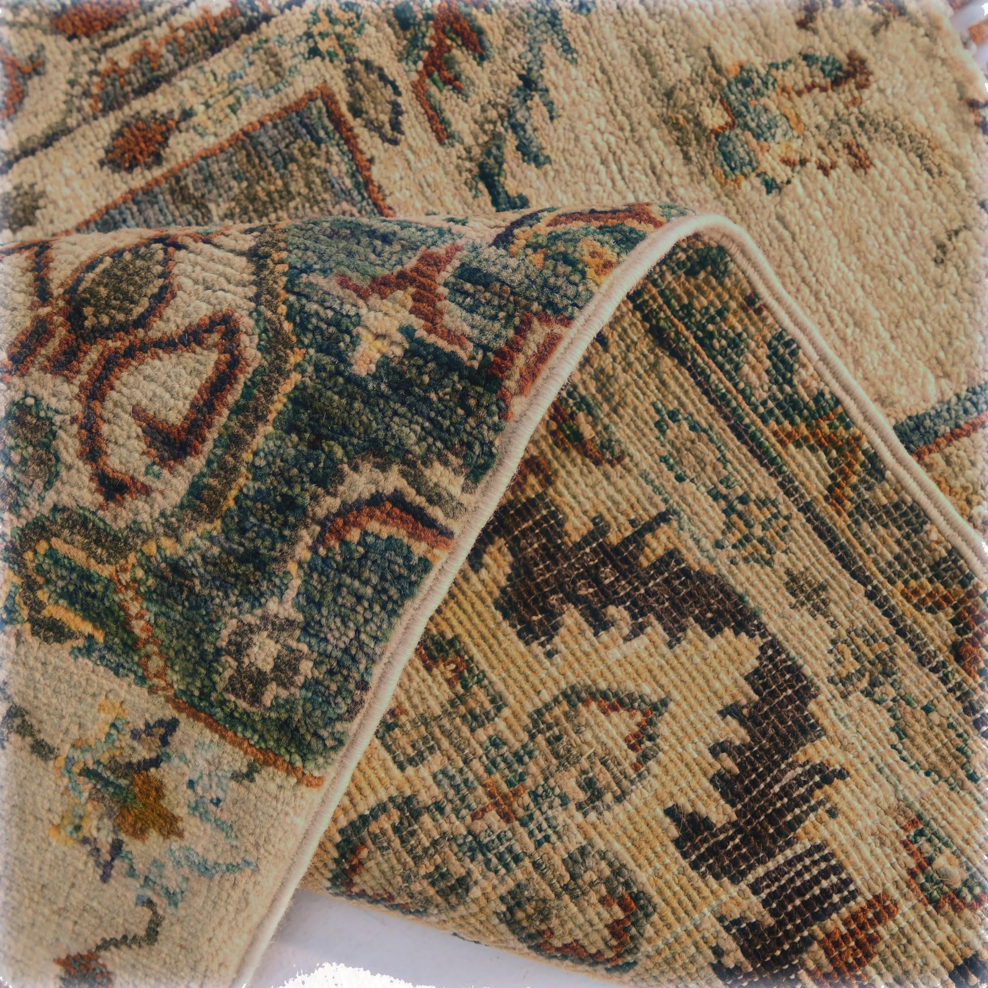 2' x 2' 11 Hand Knotted Ariana Ziegler Rug