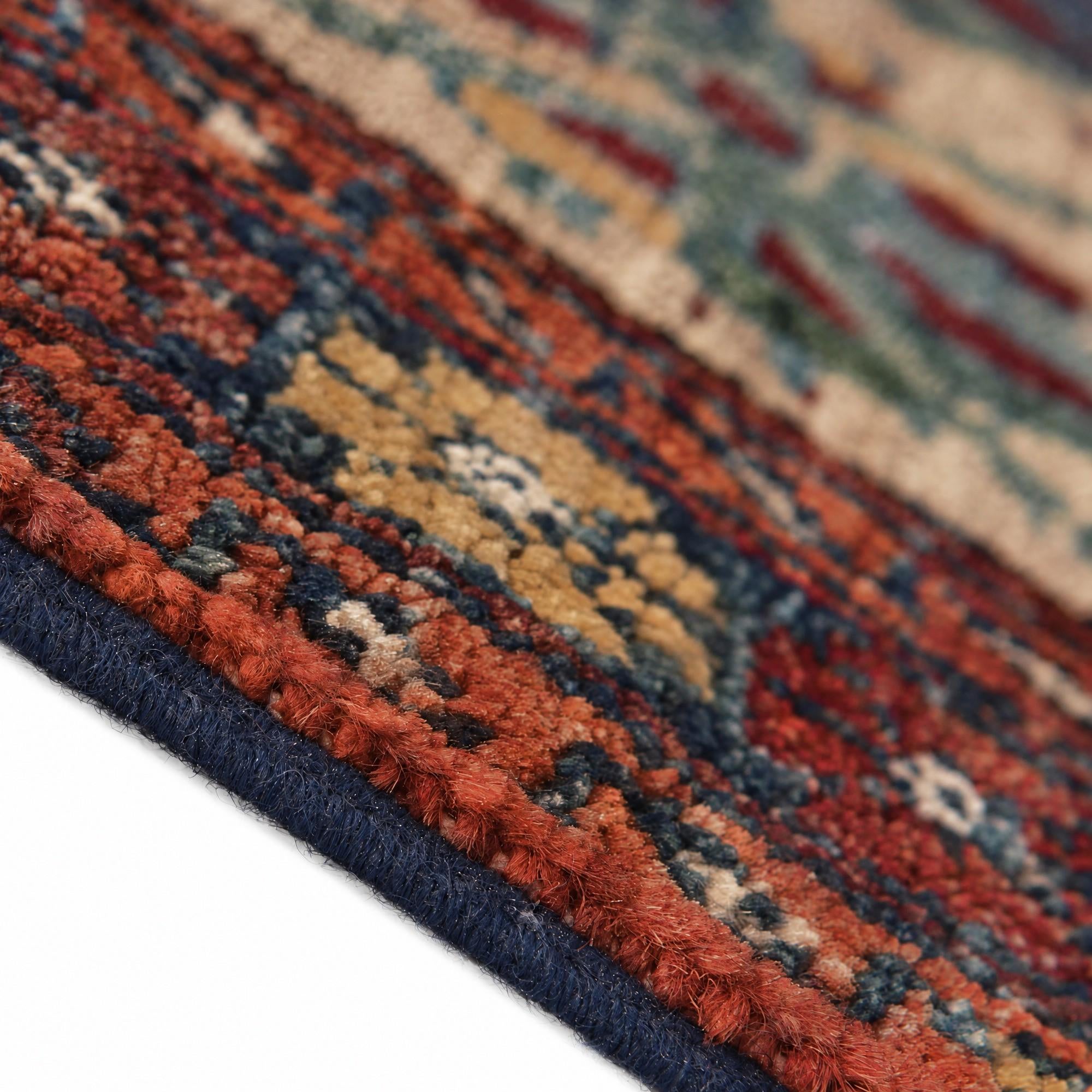 50cm x 100cm Hand Knotted Ariana Ziegler Rug
