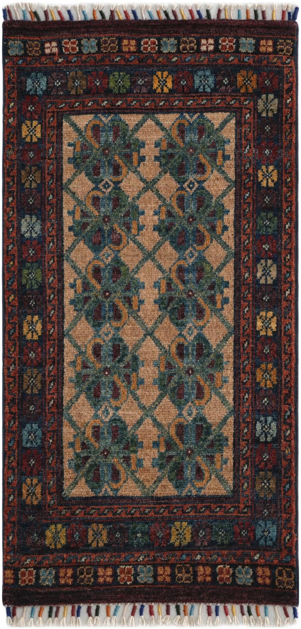 1' 8 x 3' 3 Hand Knotted Ariana Ziegler Rug