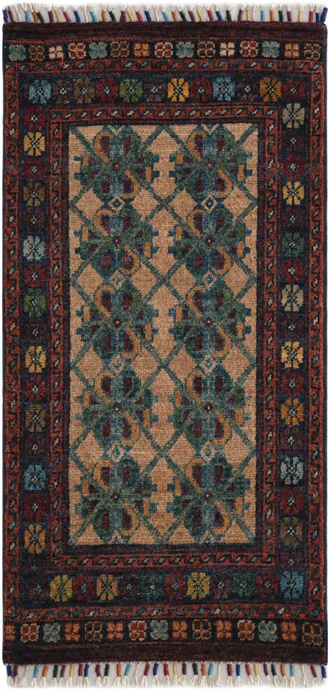 1' 8 x 3' 3 Hand Knotted Ariana Ziegler Rug