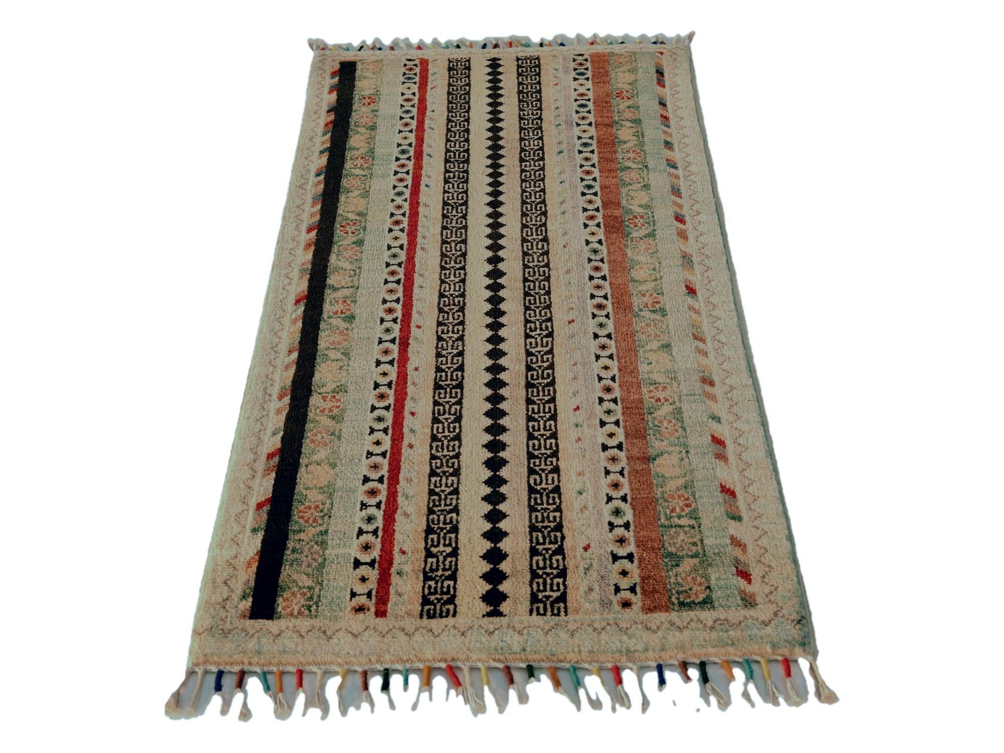 1' 8 x 3' 5 Hand Knotted Ariana Ziegler Rug