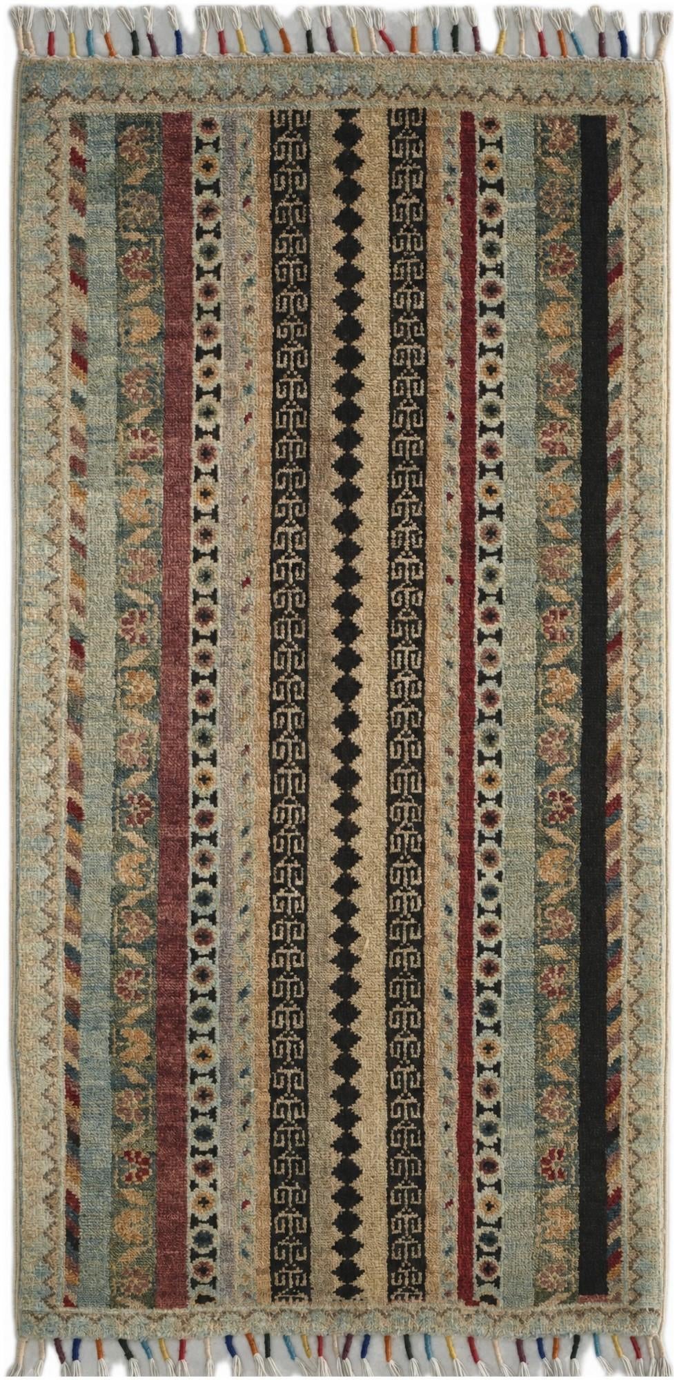 1' 8 x 3' 5 Hand Knotted Ariana Ziegler Rug