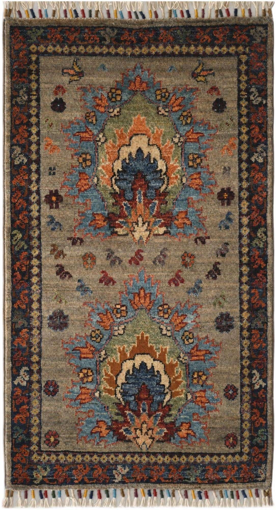 1' 10 x 3' 2 Hand Knotted Ariana Ziegler Rug