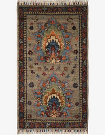 1' 10 x 3' 2 Hand Knotted Ariana Ziegler Rug