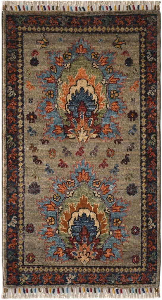 1' 10 x 3' 2 Hand Knotted Ariana Ziegler Rug