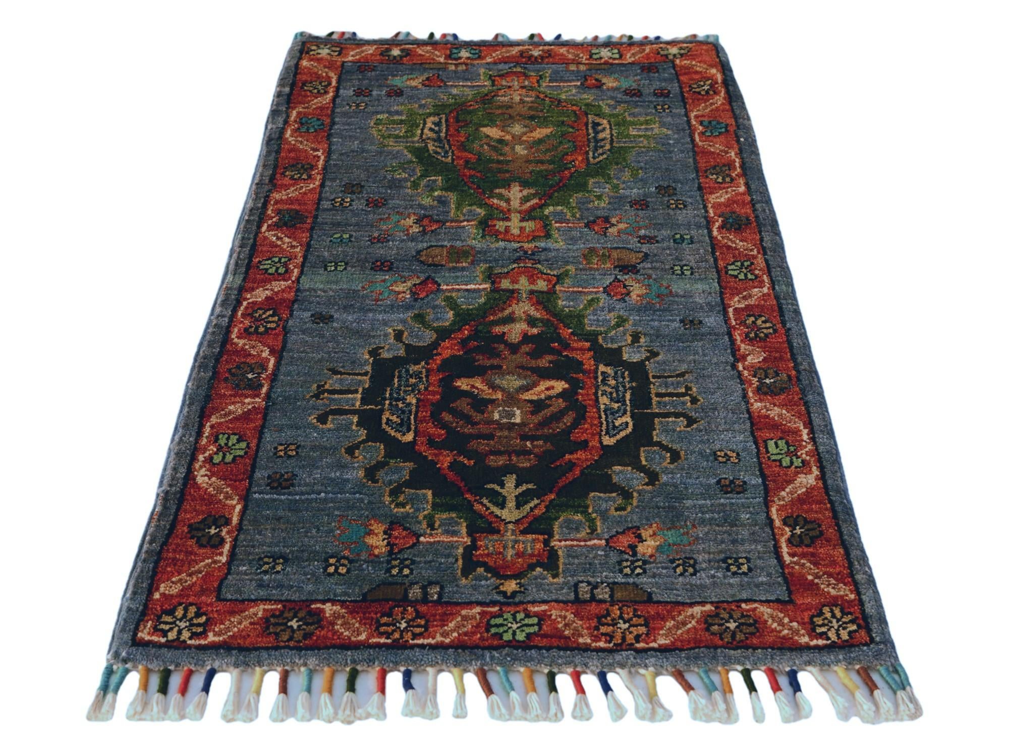 1' 8 x 3' 1 Hand Knotted Ariana Ziegler Rug