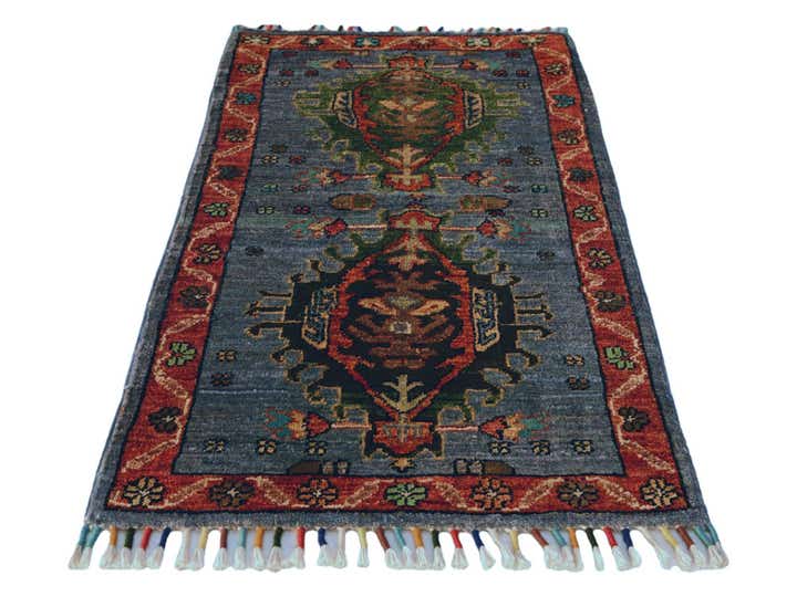 1' 8 x 3' 1 Hand Knotted Ariana Ziegler Rug