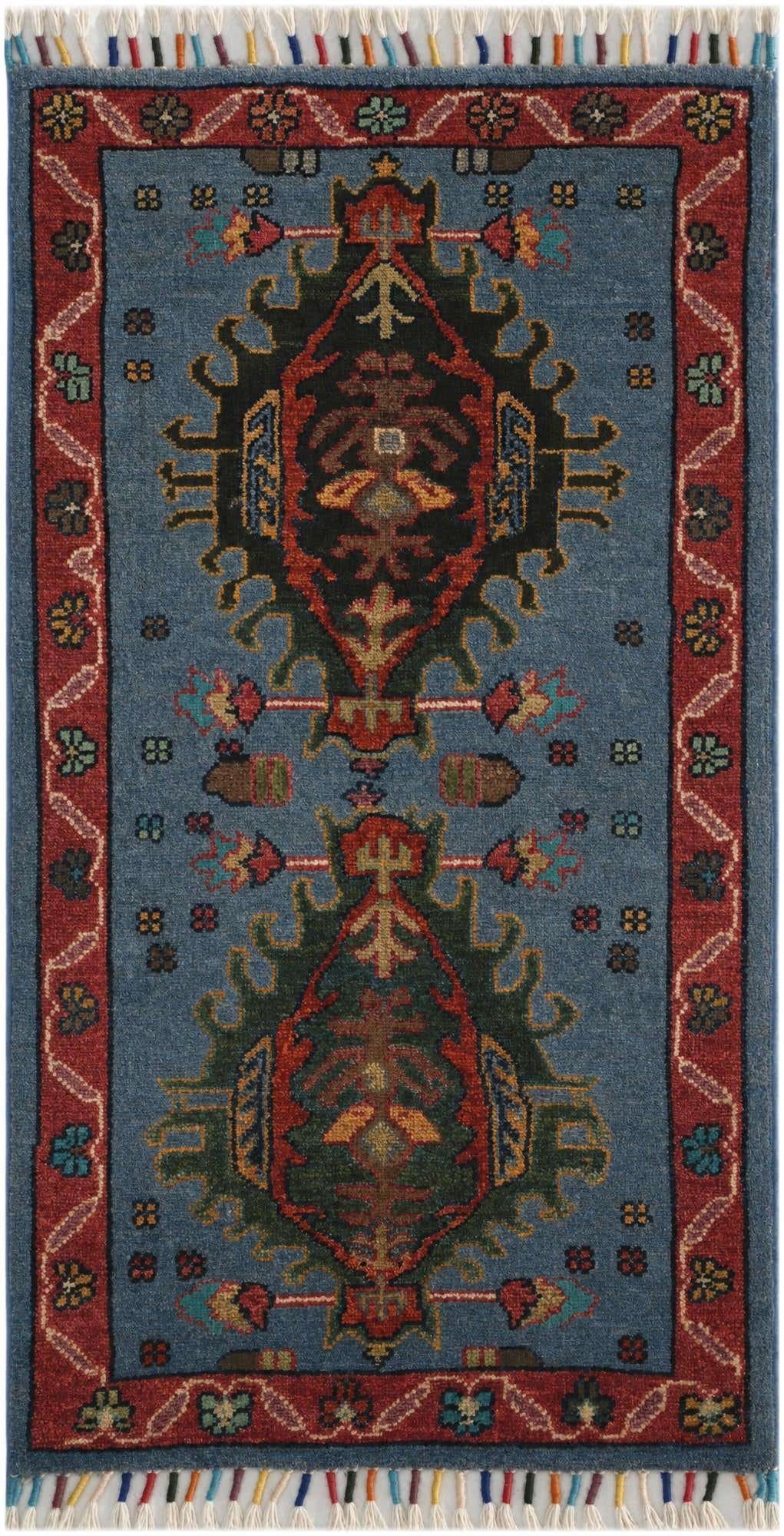 1' 8 x 3' 1 Hand Knotted Ariana Ziegler Rug
