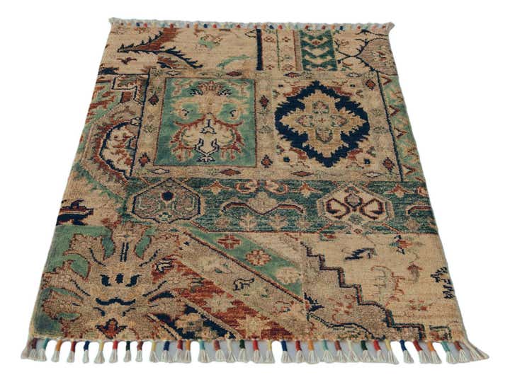 2' x 2' 11 Hand Knotted Ariana Ziegler Rug