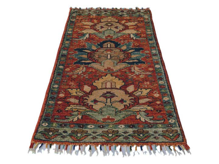 1' 9 x 3' 4 Hand Knotted Ariana Ziegler Rug