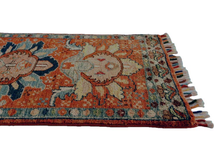 Detail image of 1' 9 x 3' 4 Hand Knotted Ariana Ziegler Rug