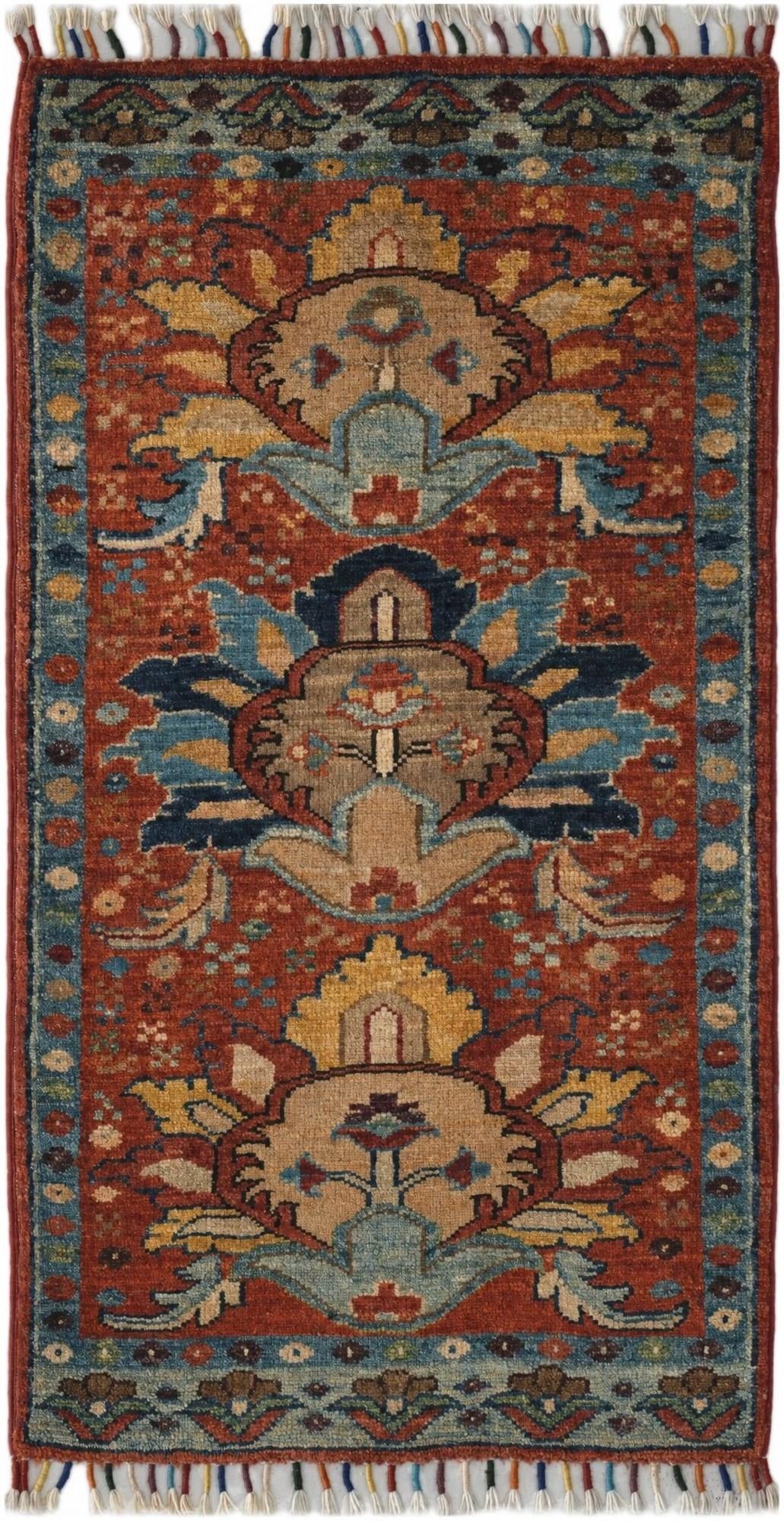 1' 9 x 3' 4 Hand Knotted Ariana Ziegler Rug