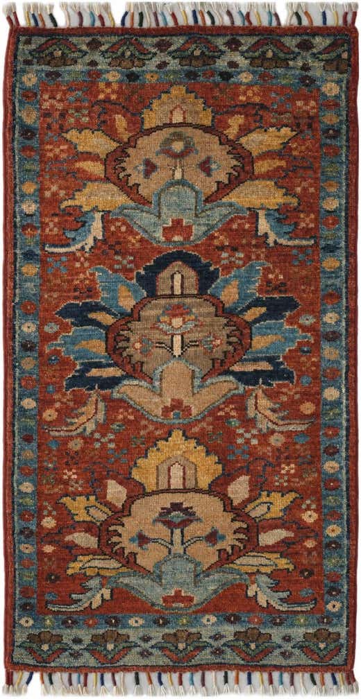 1' 9 x 3' 4 Hand Knotted Ariana Ziegler Rug
