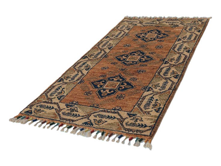 Detail image of 1' 8 x 3' 6 Hand Knotted Ariana Ziegler Rug
