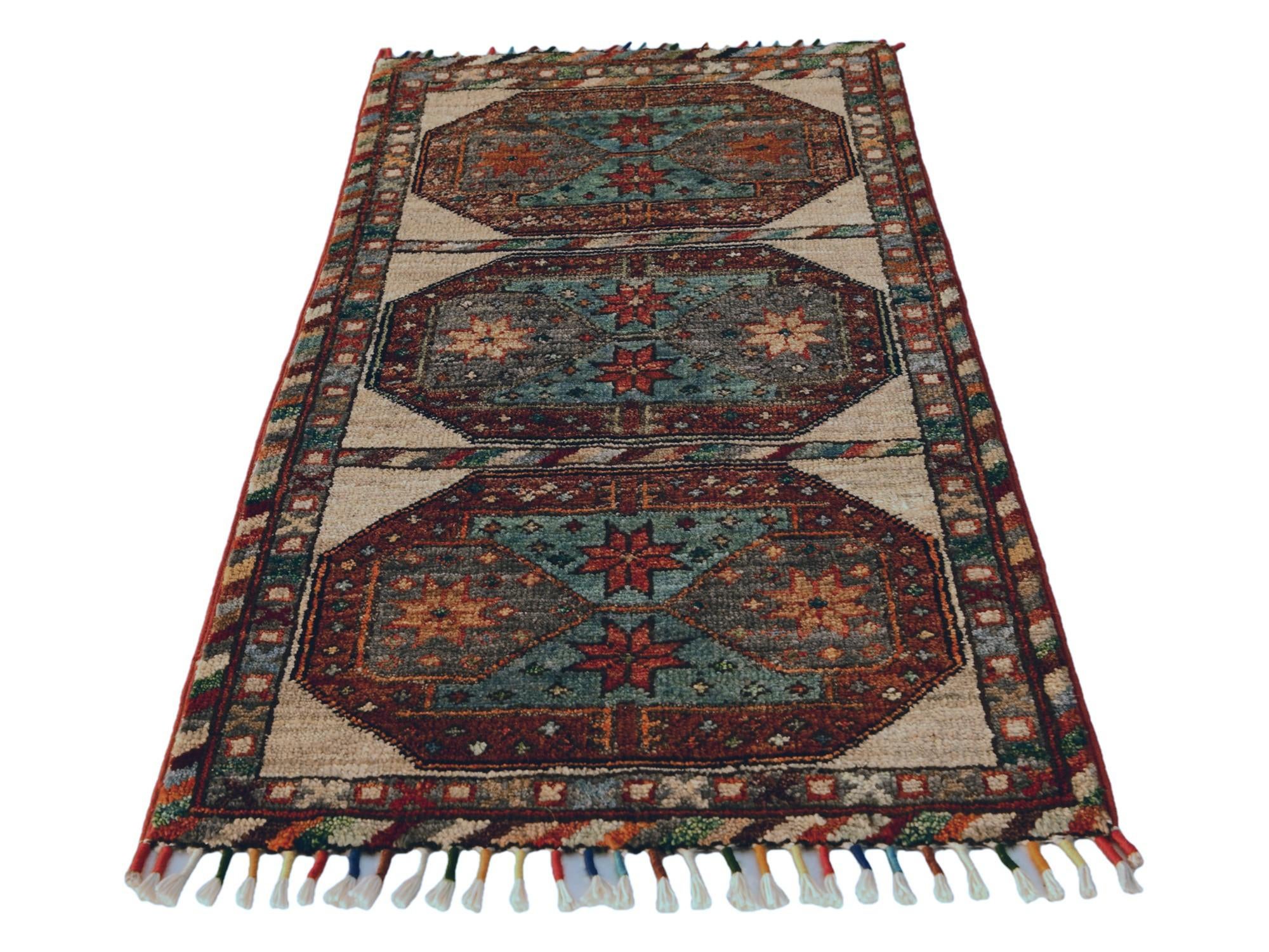 1' 8 x 3' 2 Hand Knotted Ariana Ziegler Rug