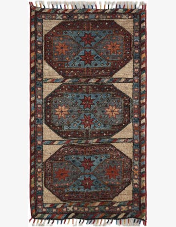 1' 8 x 3' 2 Hand Knotted Ariana Ziegler Rug