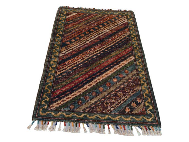 Detail image of 1' 9 x 3' 4 Hand Knotted Ariana Ziegler Rug