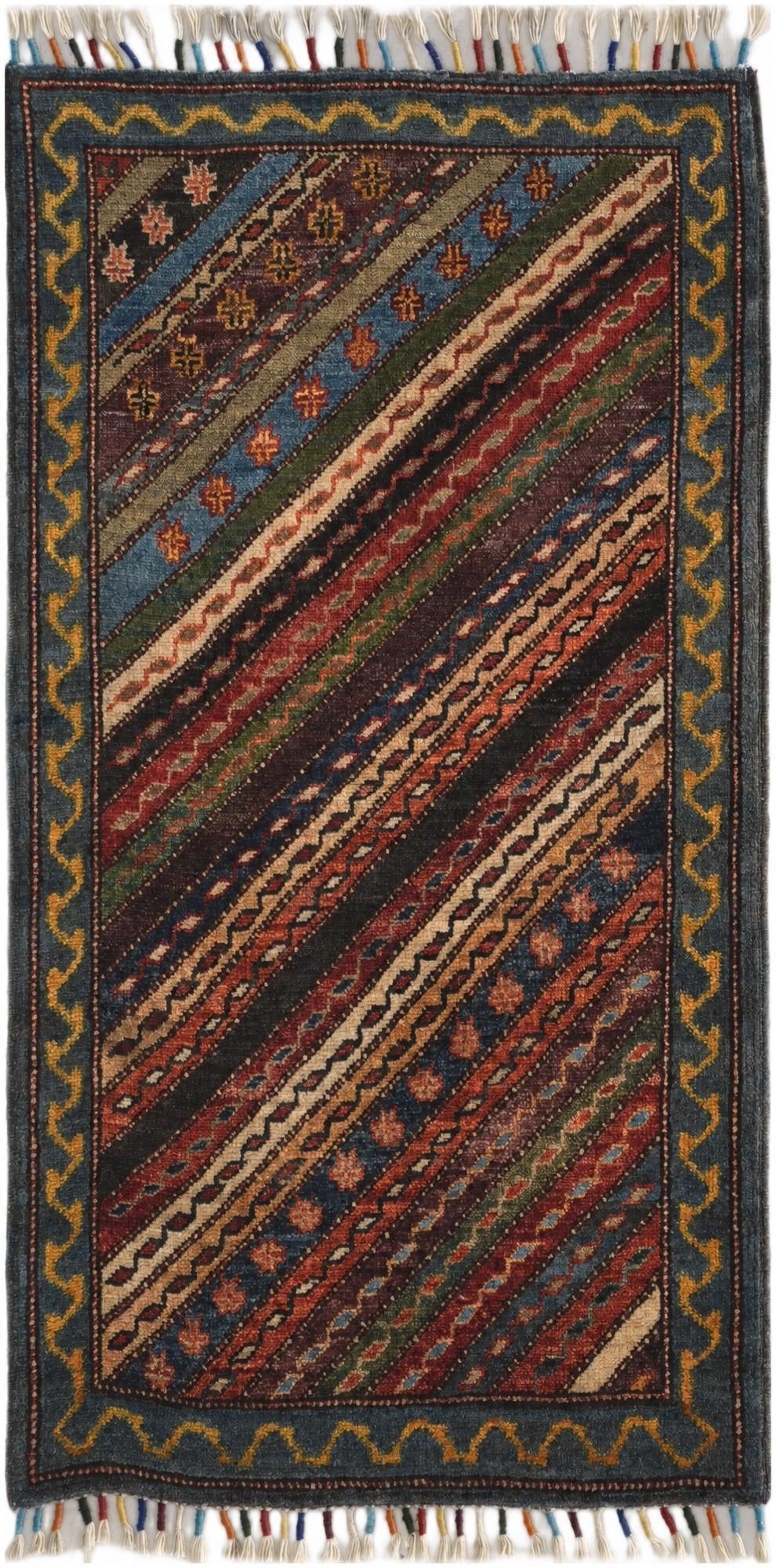 1' 9 x 3' 4 Hand Knotted Ariana Ziegler Rug