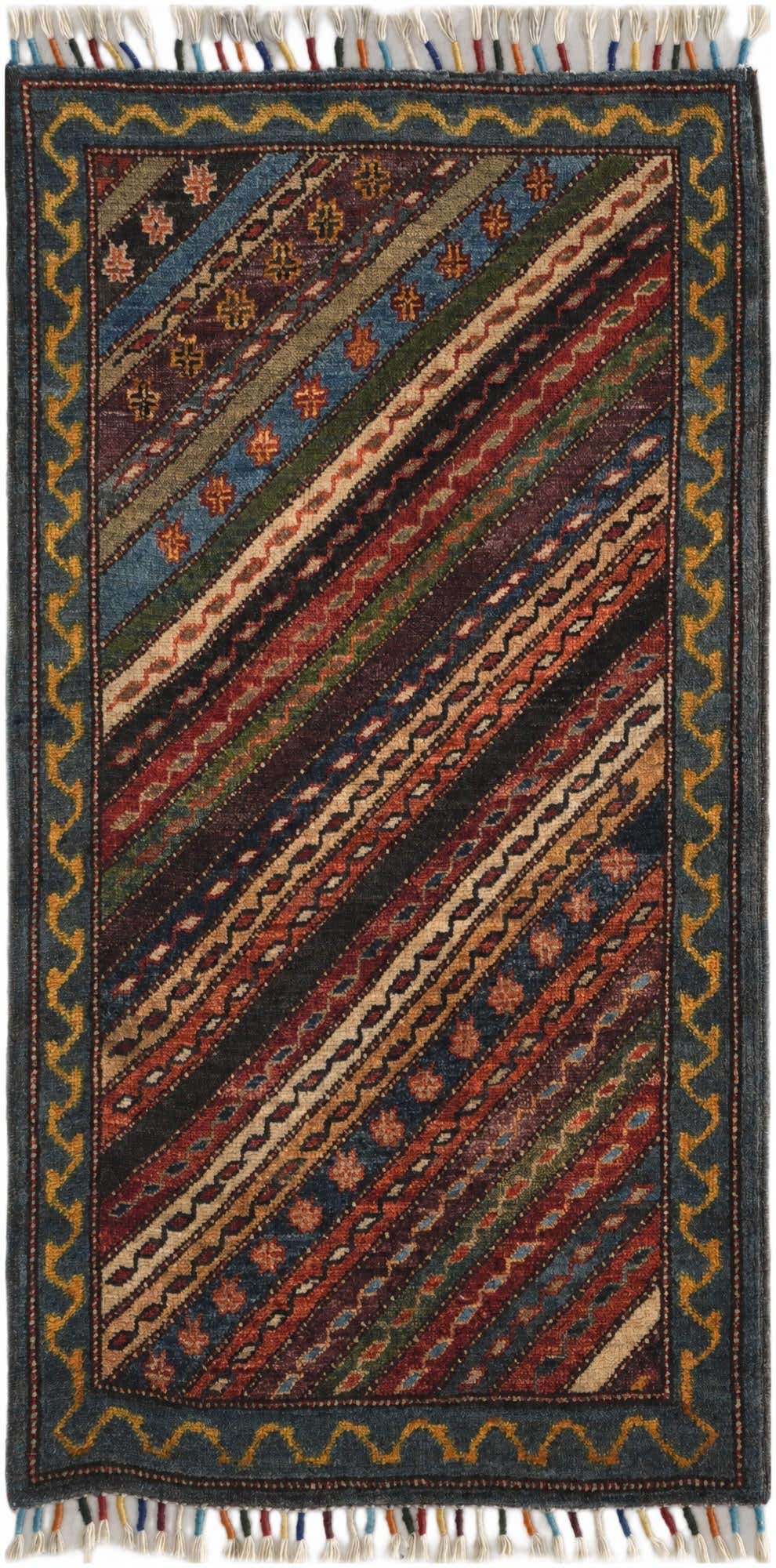 1' 9 x 3' 4 Hand Knotted Ariana Ziegler Rug