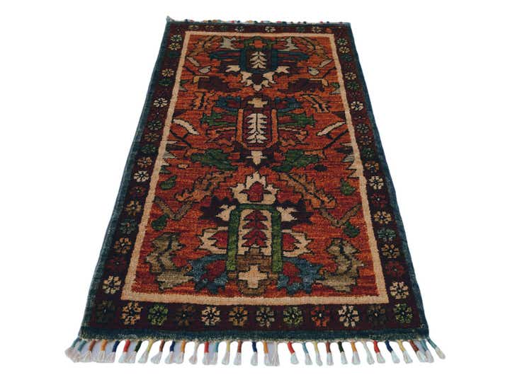 1' 8 x 3' 4 Hand Knotted Ariana Ziegler Rug