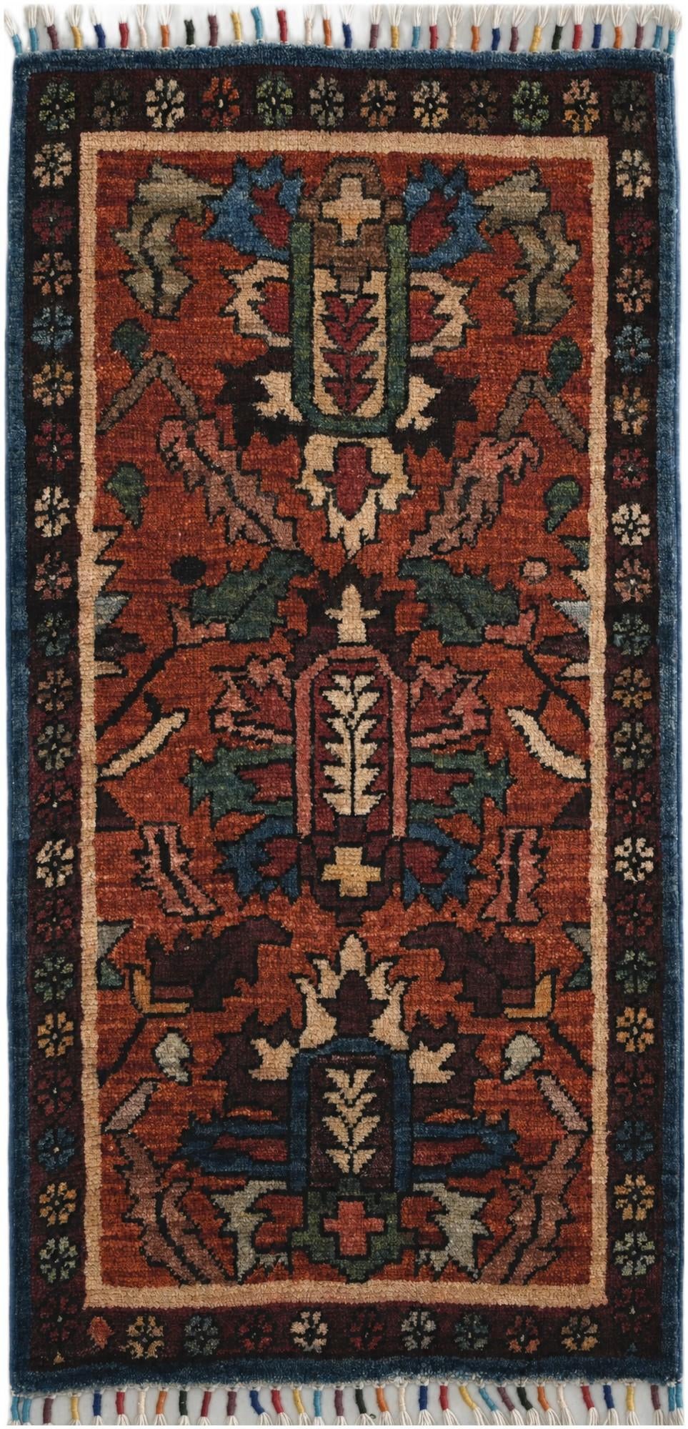 1' 8 x 3' 4 Hand Knotted Ariana Ziegler Rug