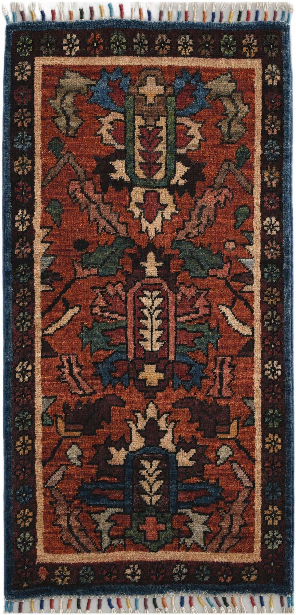 1' 8 x 3' 4 Hand Knotted Ariana Ziegler Rug