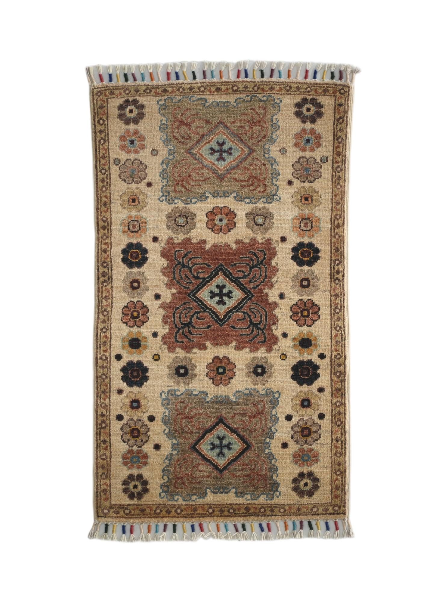 1' 10 x 3' 2 Hand Knotted Ariana Ziegler Rug