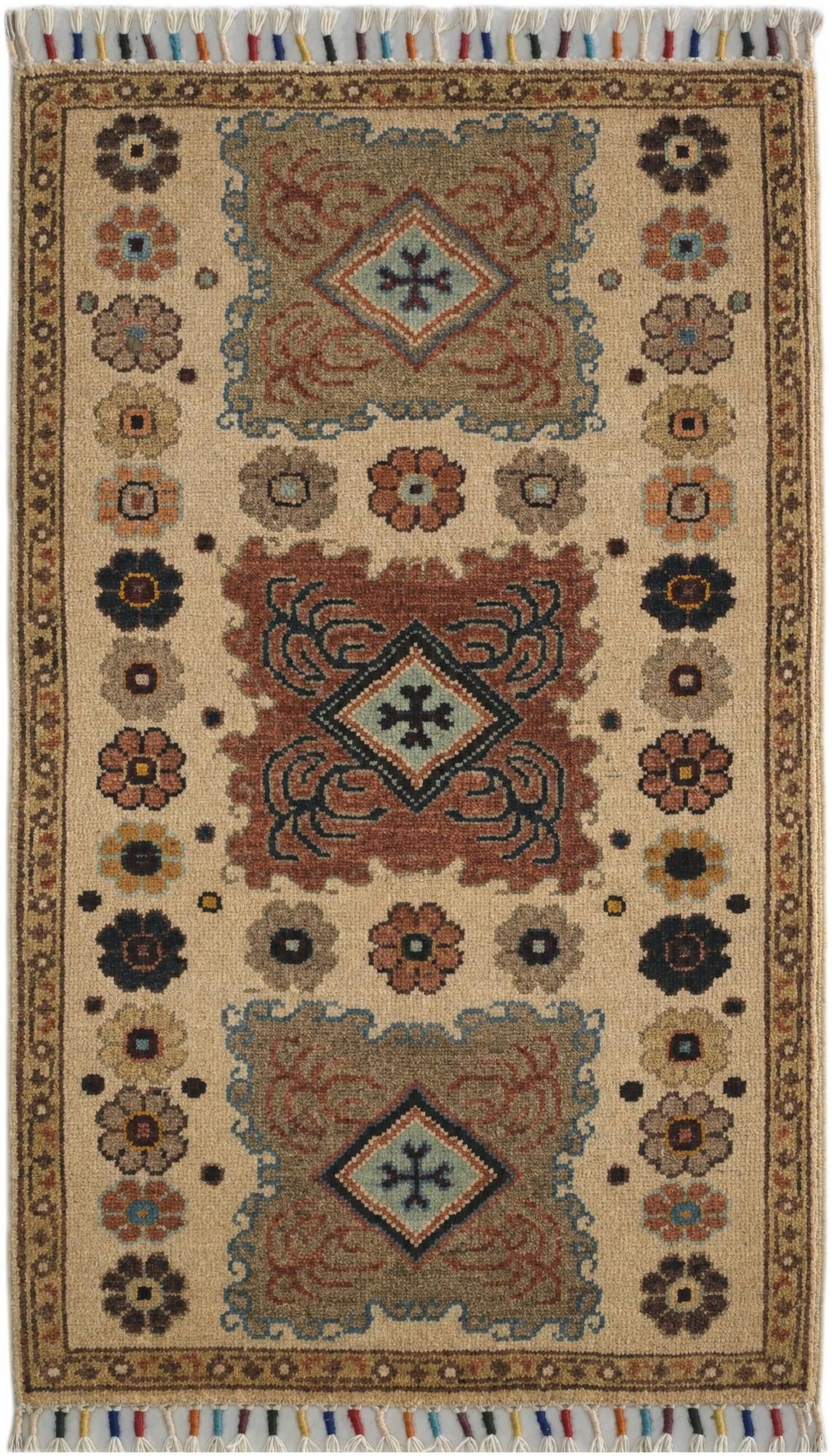 1' 10 x 3' 2 Hand Knotted Ariana Ziegler Rug