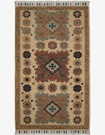 1' 10 x 3' 2 Hand Knotted Ariana Ziegler Rug