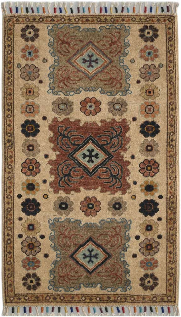1' 10 x 3' 2 Hand Knotted Ariana Ziegler Rug