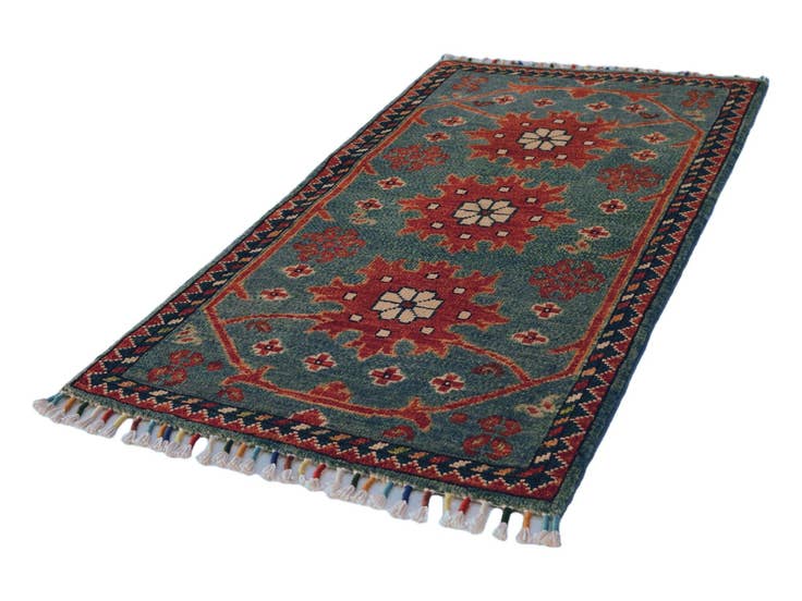 Detail image of 1' 9 x 3' 4 Hand Knotted Ariana Ziegler Rug