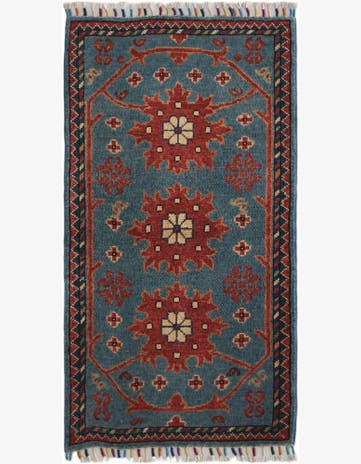 1' 9 x 3' 4 Hand Knotted Ariana Ziegler Rug