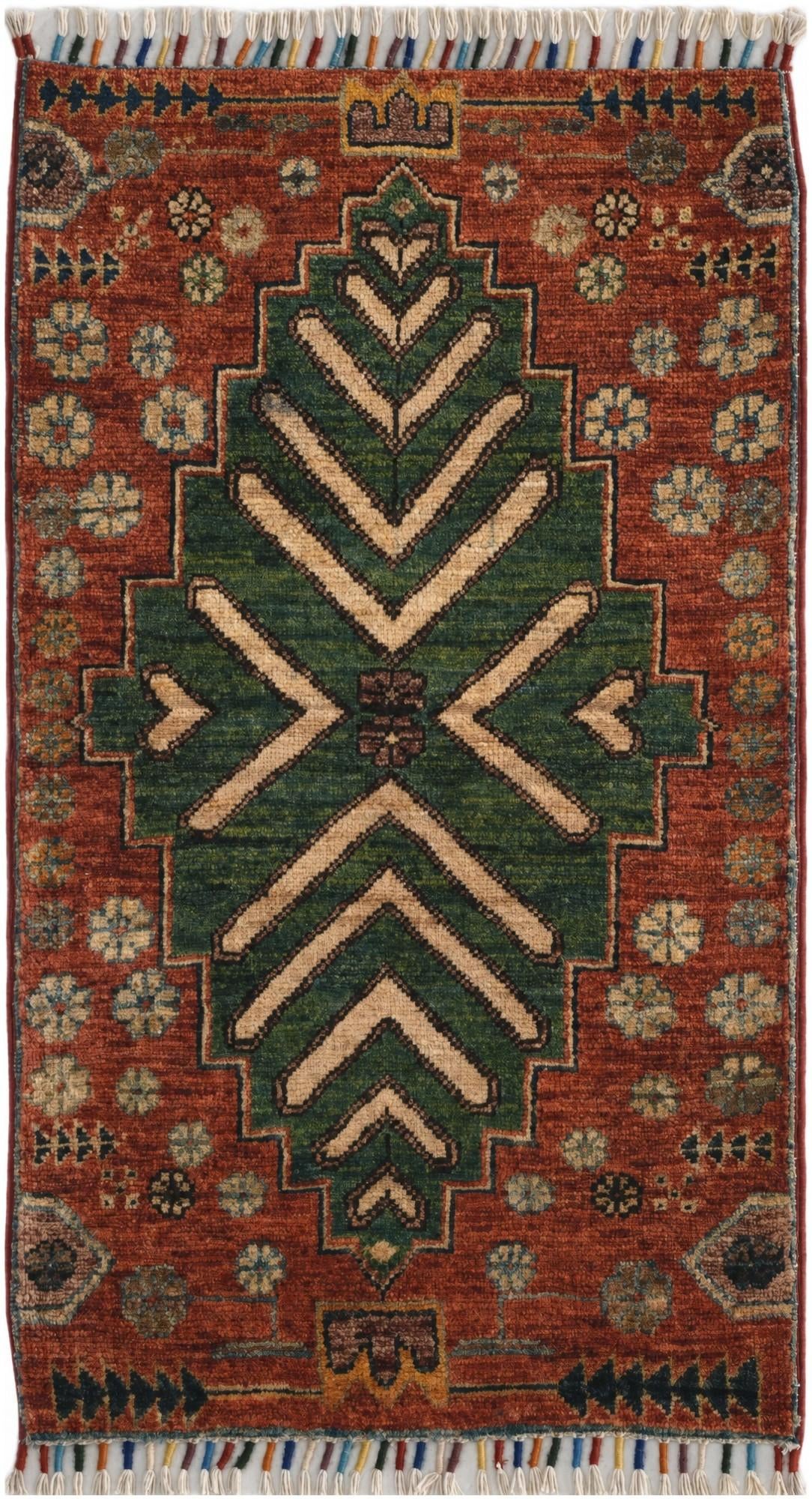 1' 9 x 3' 2 Hand Knotted Ariana Ziegler Rug