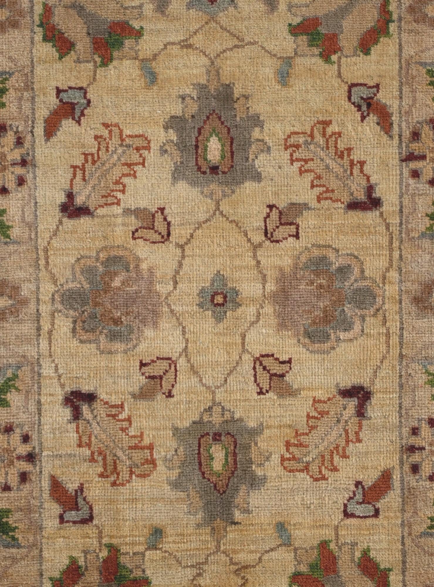 1' 11 x 3' Hand Knotted Ariana Ziegler Rug