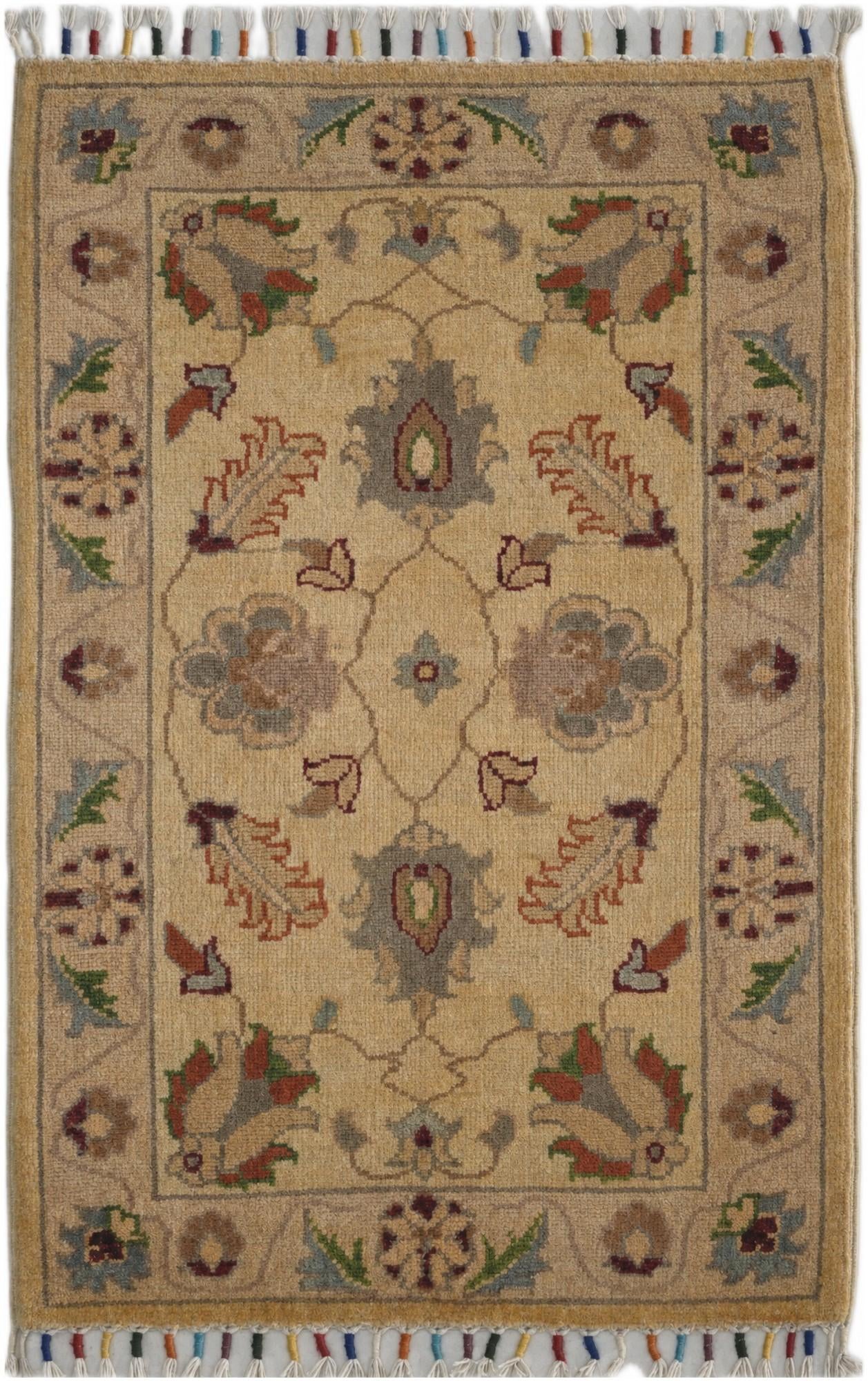 1' 11 x 3' Hand Knotted Ariana Ziegler Rug