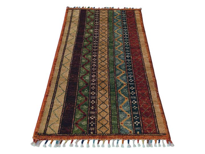 1' 7 x 3' 2 Hand Knotted Ariana Ziegler Rug