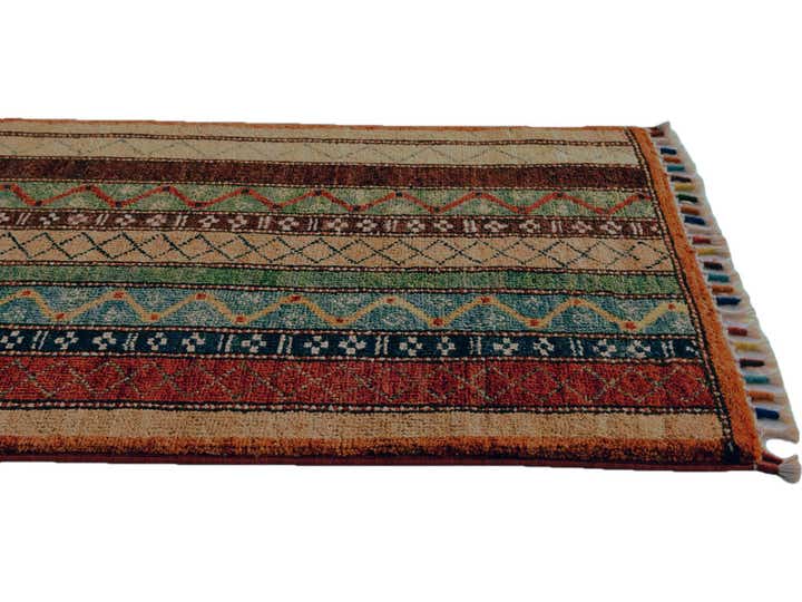 1' 7 x 3' 2 Hand Knotted Ariana Ziegler Rug