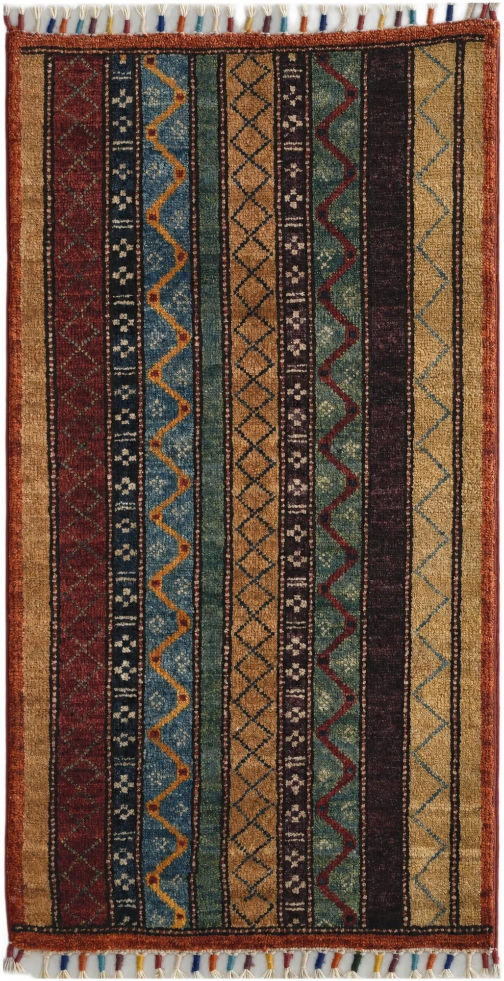 1' 7 x 3' 2 Hand Knotted Ariana Ziegler Rug