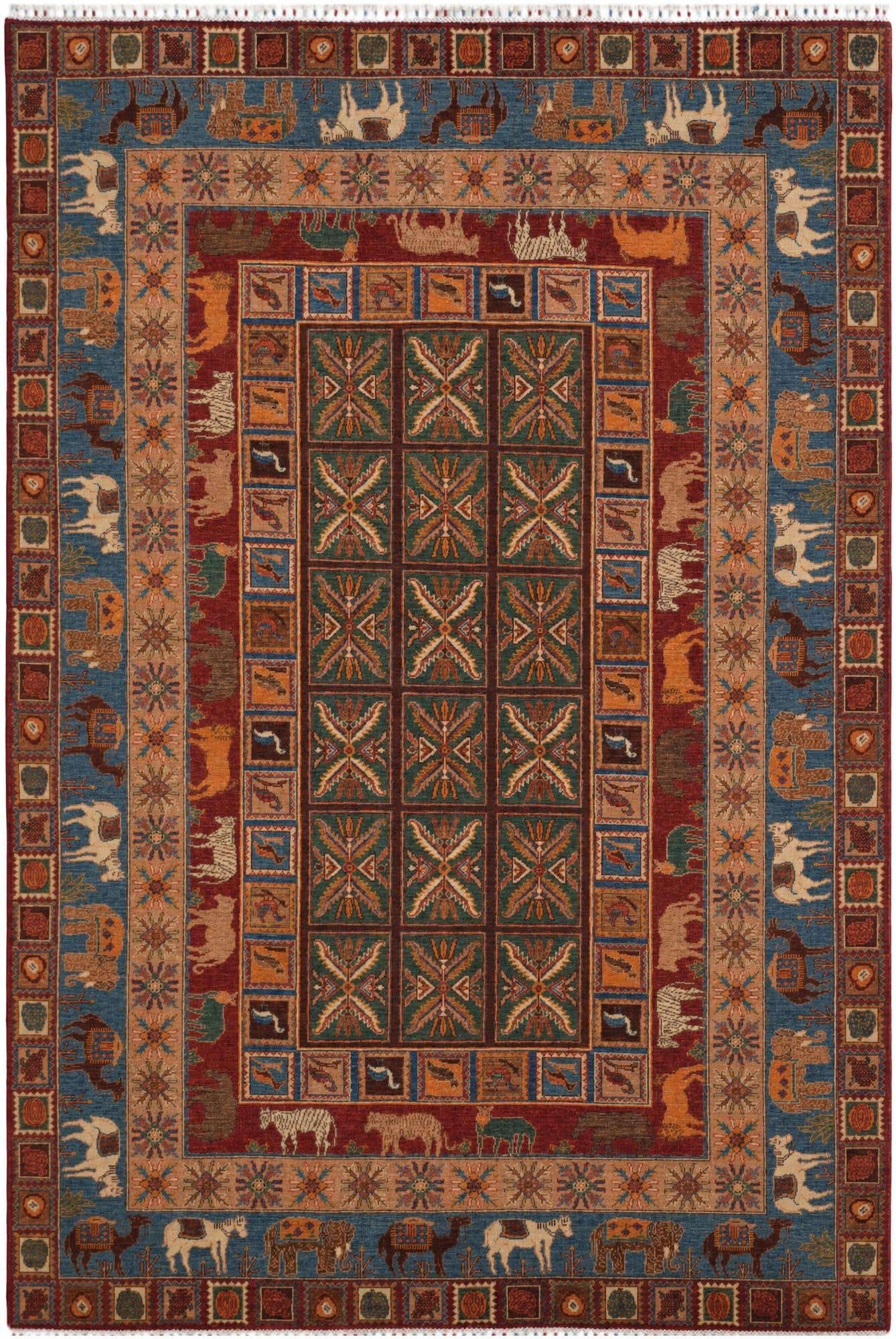 6' 8 x 9' 10 Hand Knotted Bakhtiar Rug